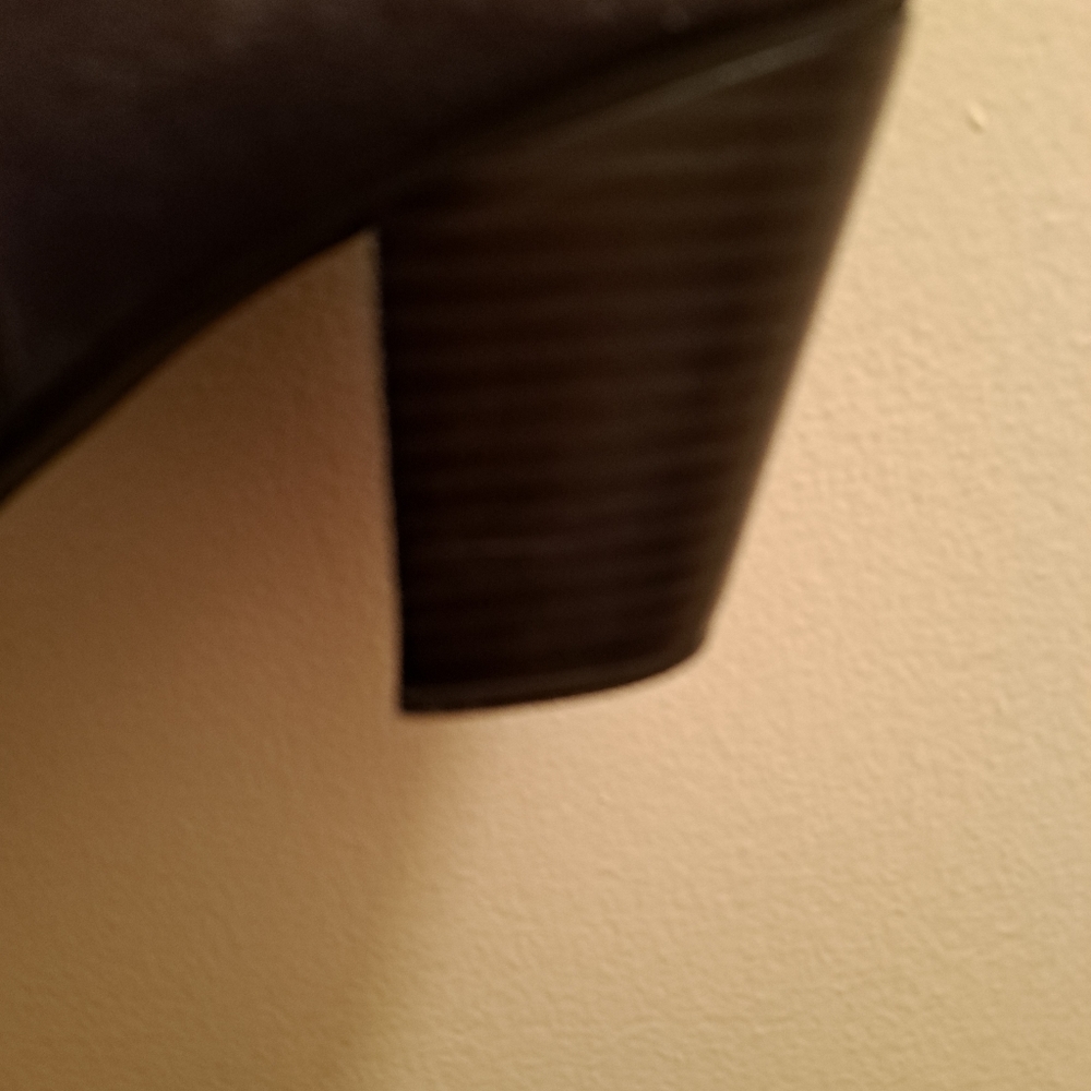 Over knees suede boots 3-inch block heel - Picture 4 of 4